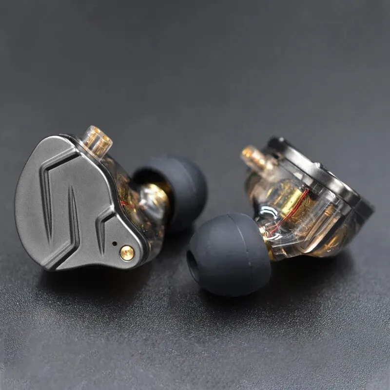 KZ ZSN PRO 1BA 1DD Híbrido Drive In Ear Fones De Ouvido HIFI Metal Bass Earbud Esporte Música Headset Substituível