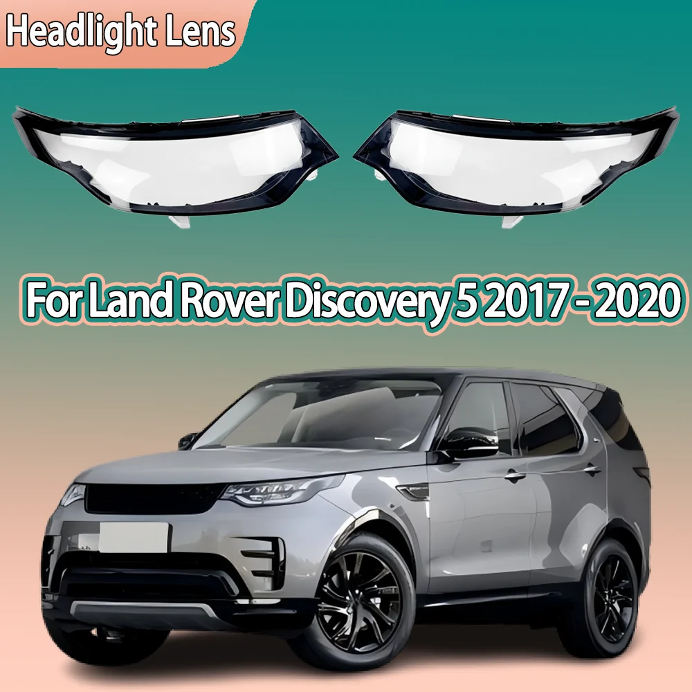 

For Land Rover Discovery 5 2017 2018 2019 2020 Car Front Headlight Cover Transparent Lampshade Plexiglass Replace Original Lens