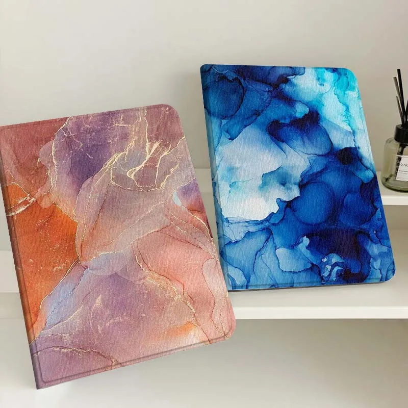 

Marble Pattern Gold Vein Gift Tablet Case For Samsung Tab Galaxy S6 S11 A A7 A8 A9 A11 10.1 10.4 10.5 Plus Lite