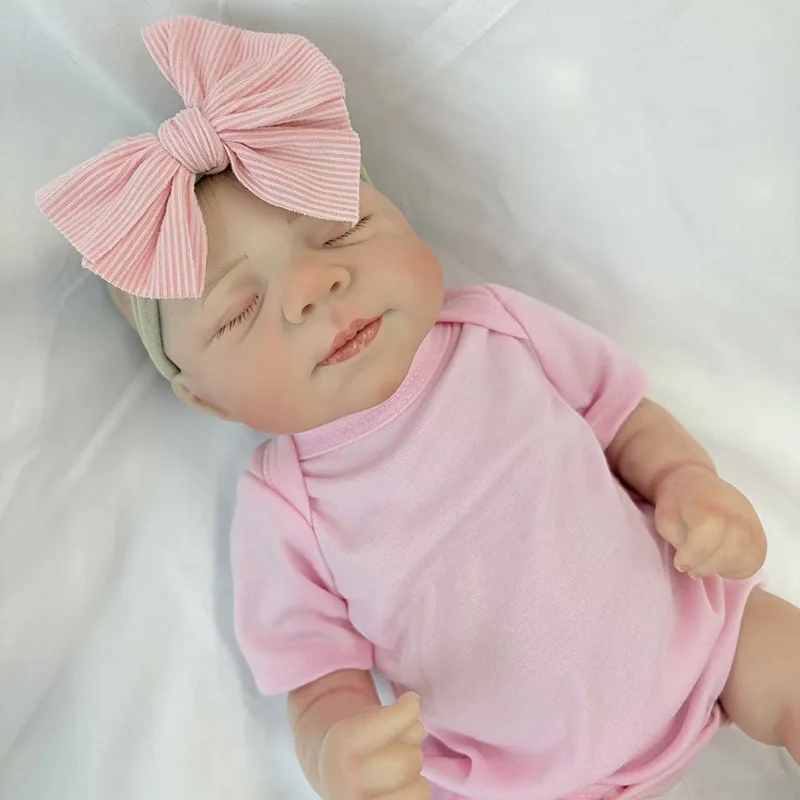 19inch 48cm Handmade Painted Doll  Pascale Full Vinyl Body Toddler Girl Bebe