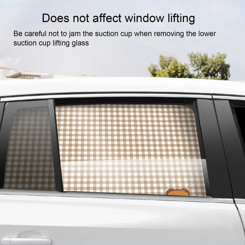 Window Sun Shade  Reliable Anti-translucent Cotton Linen  Car Sun Shade Side Window Curtain Vehicle Supplies