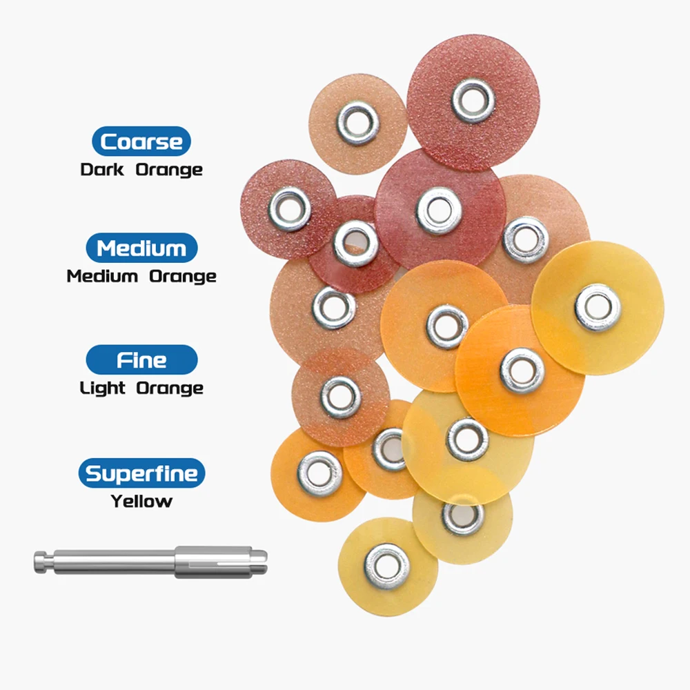

50Pcs/Bag Dental Finishing and Polishing Discs Composites Ceramics and Glass Ionomer Restorations Autoclavable Dental Material