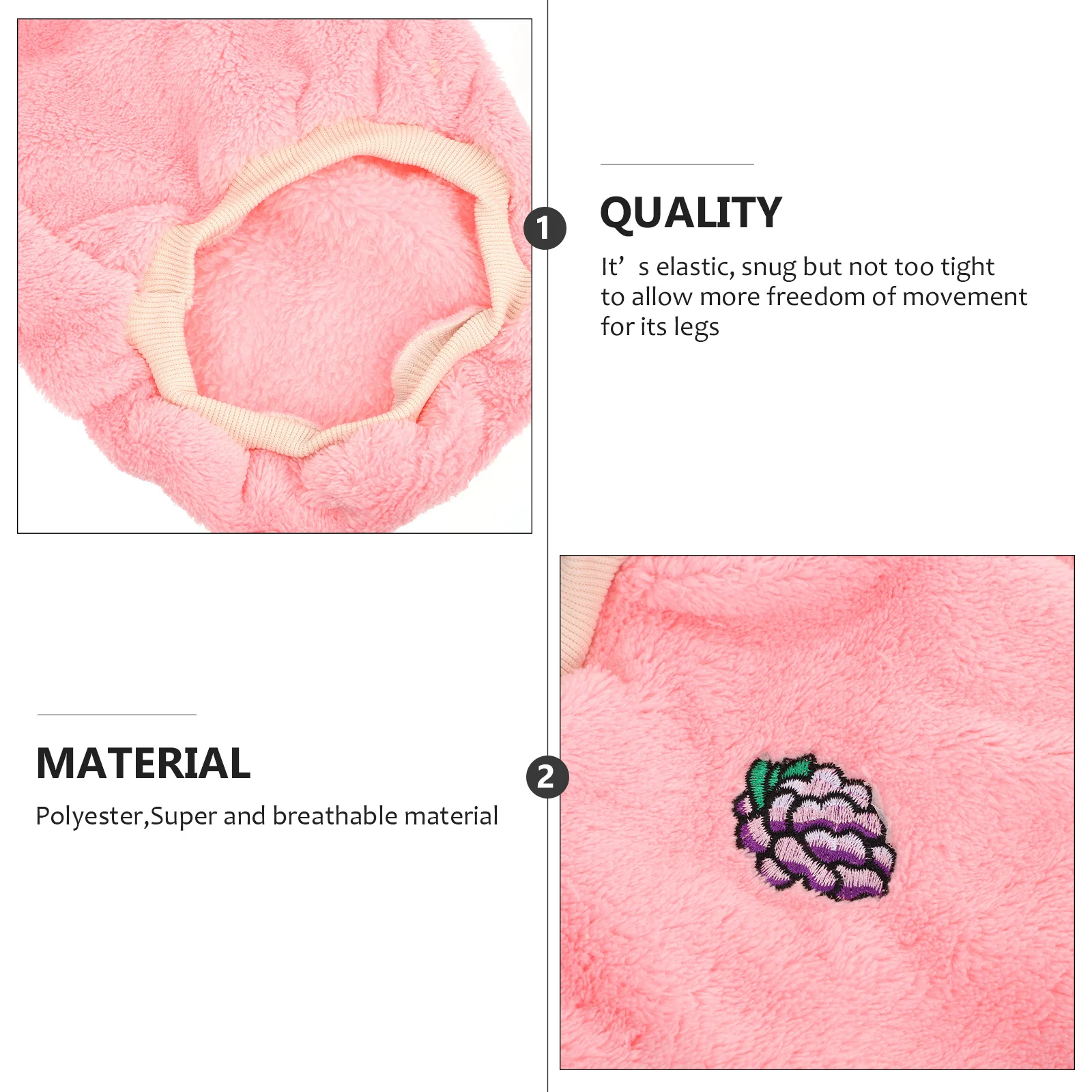 

1Pcs Pet Warm Clothing Cartoon Dog Winter Costume Fruit Pattern Soft Elastic Apparel Dog Winter Costume Pet Clothes