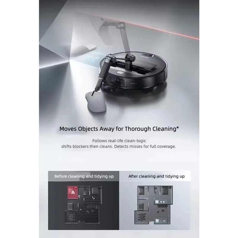 Space Robot Vacuum Cleaner 22000Pa High Suction Latest Bionic Manipulator Wet Dry Mop Obstacle Avoidance HEPA