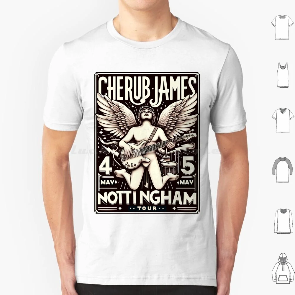 Cherub James Nottingham Tour T Shirt Cotton Men Women DIY Print Cherub James Nottingham Tour