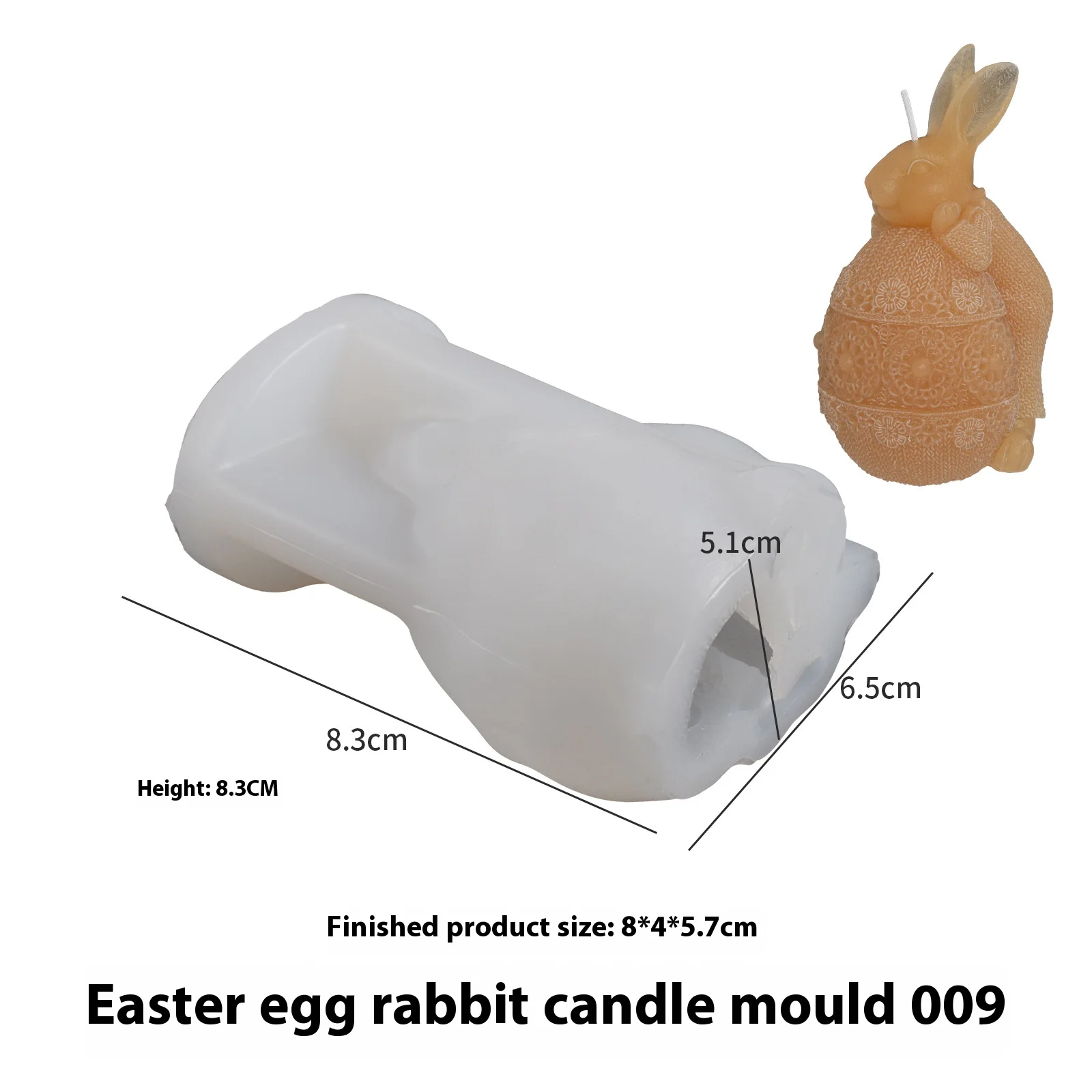 Rabbit Egg Candle Mold,Bunny Resin Mold Clay Mold Jewelry Resin Casting Mold Candle Making Molds Craft Supplies 3D Silicone Mold