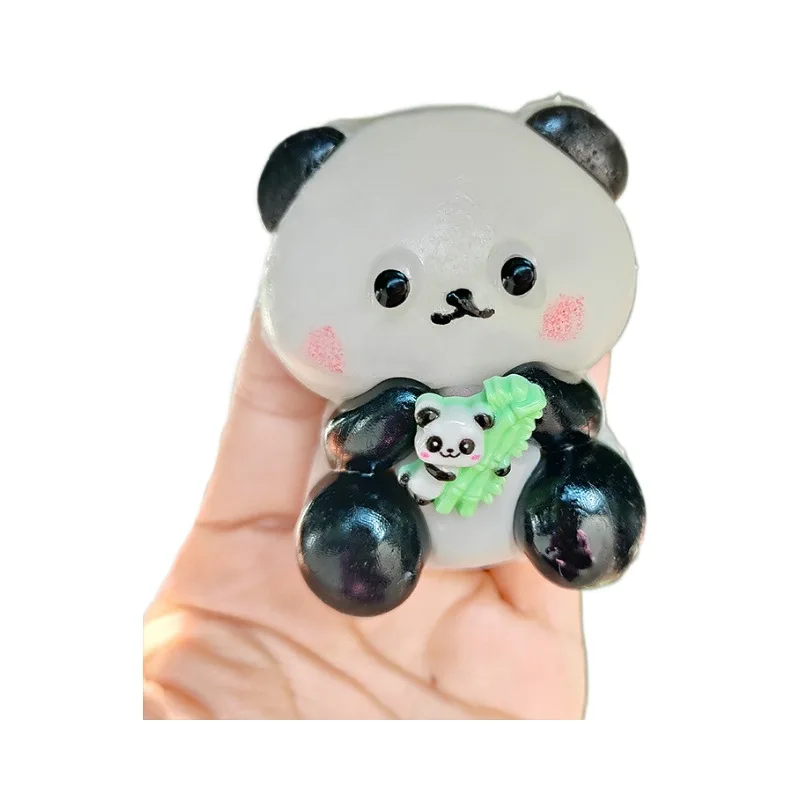 Jouet en peluche de dessin animé Taba Squishy fait à la main pour enfants, jouet Fidgeing en bambou, mignon et collant, rouge, cadeau d'anniversaire Kawaii, souvenir pour enfants