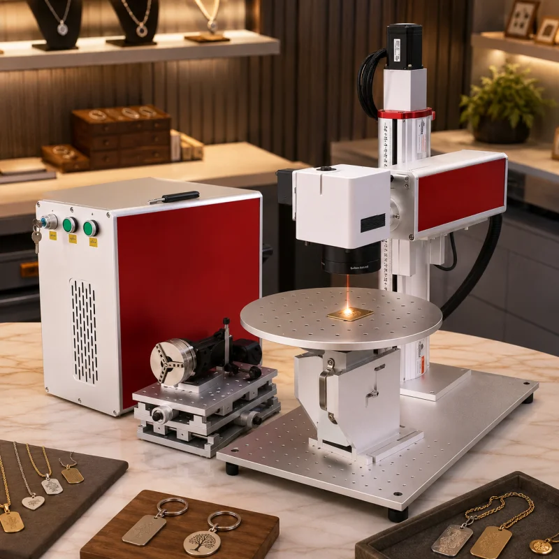 100W Fiber Laser Marking Machine For Low Operating Cost And Batch Code Marking Easy Operation OEM Manufacturer For B2B Buyers