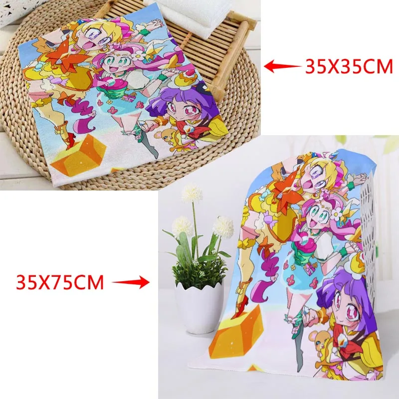 Custom Mahou Tsukai Precure! Towel Microfiber Bath Towel Baech Towels Sport Drying Travel Towels 35X35cm35x75cm