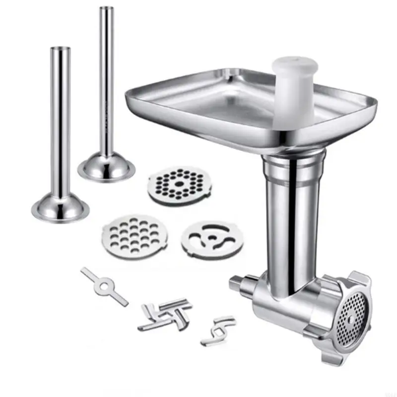 

MOLF Stainless Steel Grinder for KitchenAid Stand Mixers Sausage Filling Tube