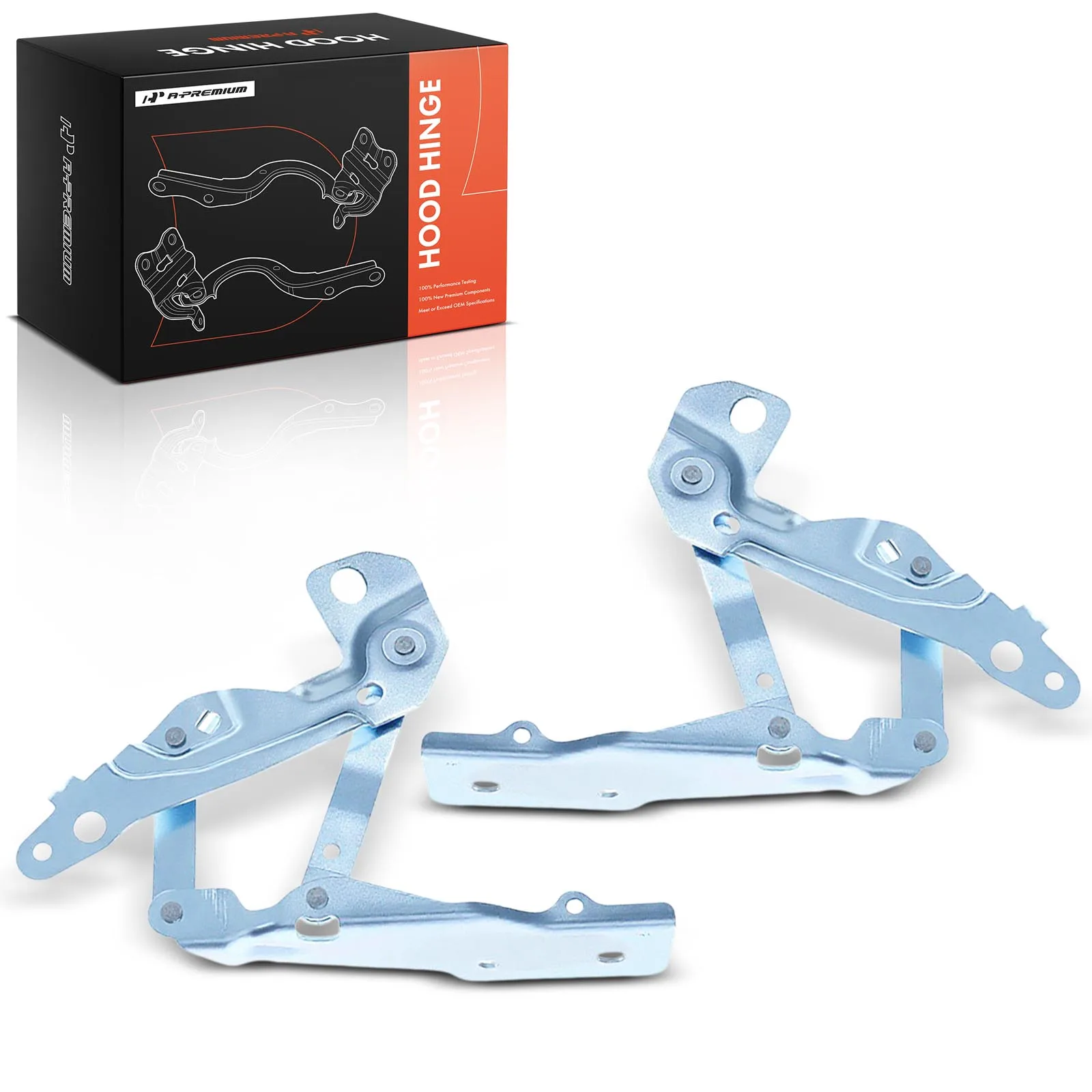A-Premium Pair Front Driver & Passenger Side Hood Hinge for Jeep Compass 2007-2010 Dodge Caliber 2007-2012