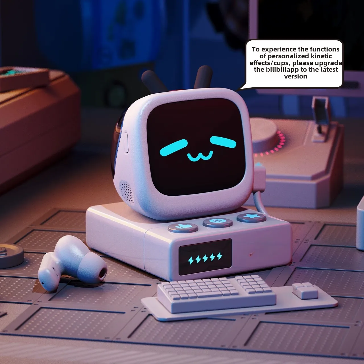 تلفزيون صغير LCD تعمل باللمس سماعة بلوتوث لاسلكية حقيقية