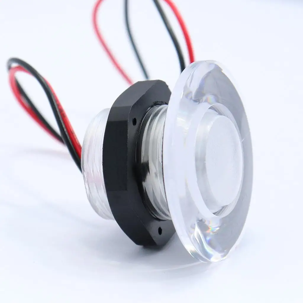 LED Deck Step Light IP67 Waterproof Marine Courtesy Lamp 12V for Boat Stair Pathway Outdoor Yard Decor