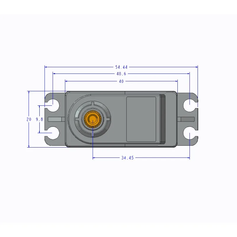 20KG Digital Steering Gear TD8120MG Large Torsion Torque Metal Shell Large Angle Airplane Model Waterproof Mechanical Arm.