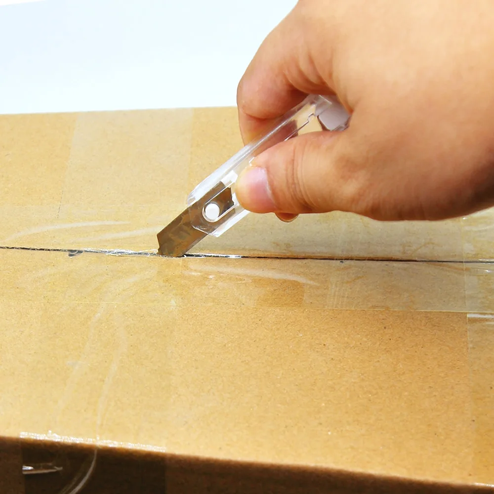 1/20 قطعة سكّين متعدّد الاستخدامات شفافة الصلب ورقة قطع صندوق أدوات القطع عدة شفرات عدم الانزلاق Unboxing سكين أدوات نحت الحرف اليدوية #4