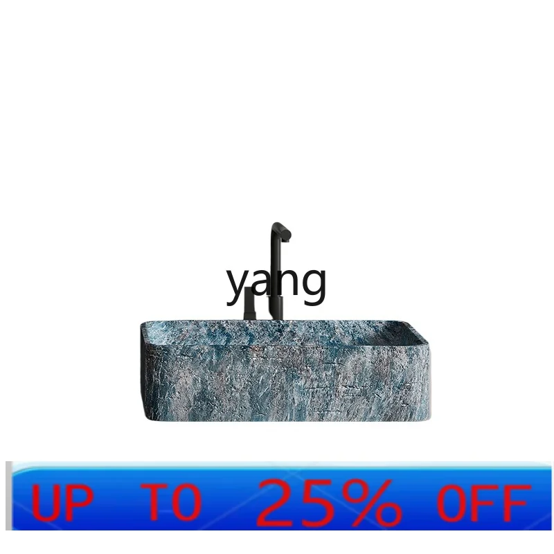 

LTT integrated floor-to-ceiling hotel homestay art basin designer creative square washbasin