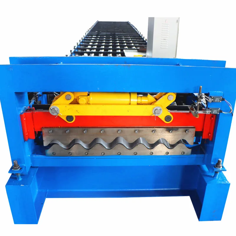 Chile Extrude Building Material Color Steel Corrugated Sheet Roll Forming Machine Curly Roofing Sheet Making Machine