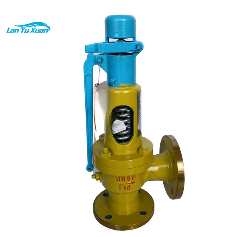 High Temperature Steam Boiler Safety Relief Valve A48Y-16C Spring Type Flange with Wrench Pressure Reducing General Application