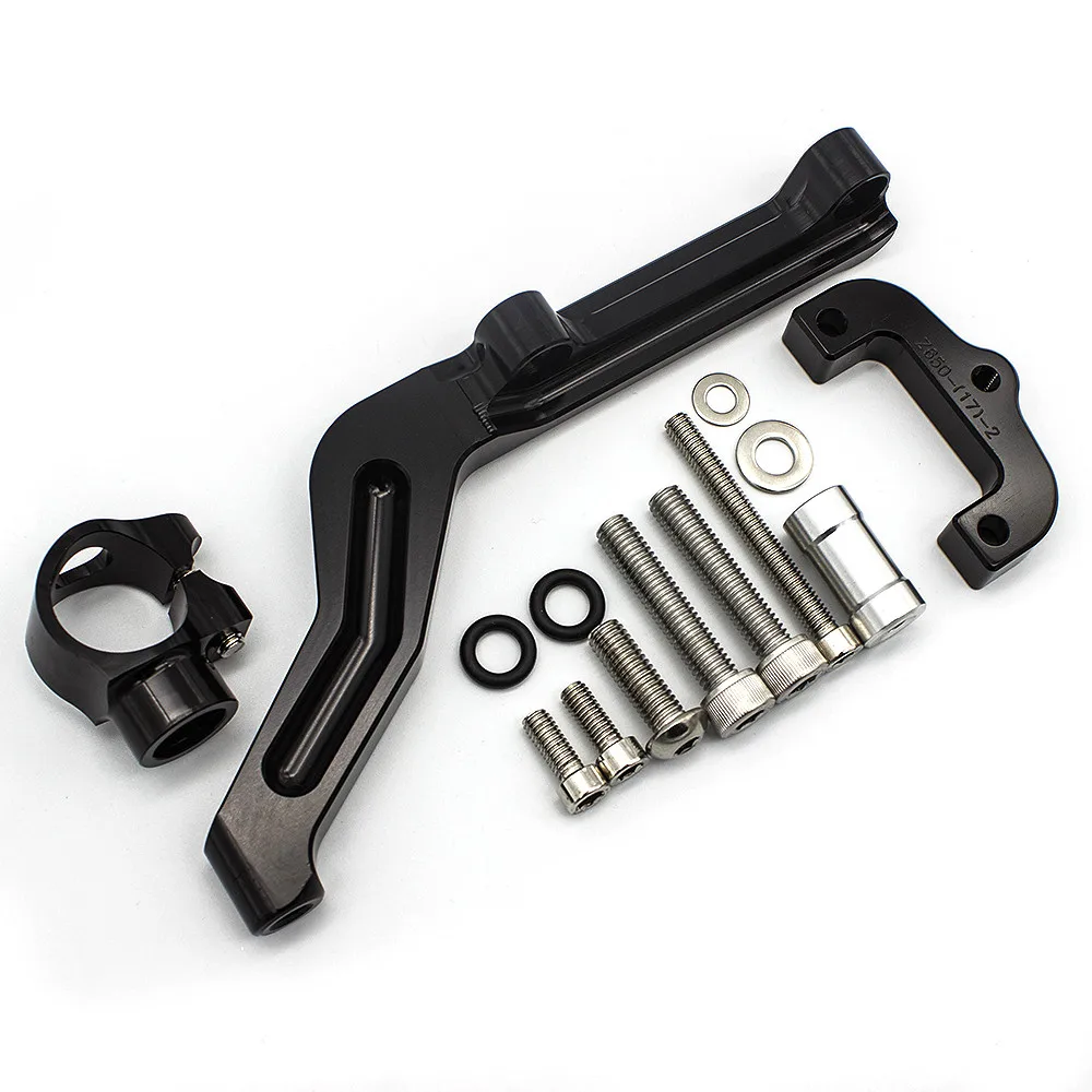 Steering Damper Stabilizer Bracket Mounting kit for Kawasaki Z650 Z 650 2017 2018 2019 2020 2021 2022 2023 2024