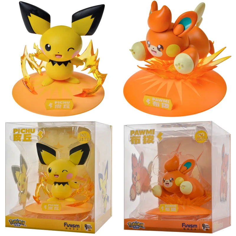 FUNISM New Style Pokemon Action Figures Original Weezing Sirfetch\'d Figurine Psyduck Pichu Anime Model Pocket Monster Toys Gift