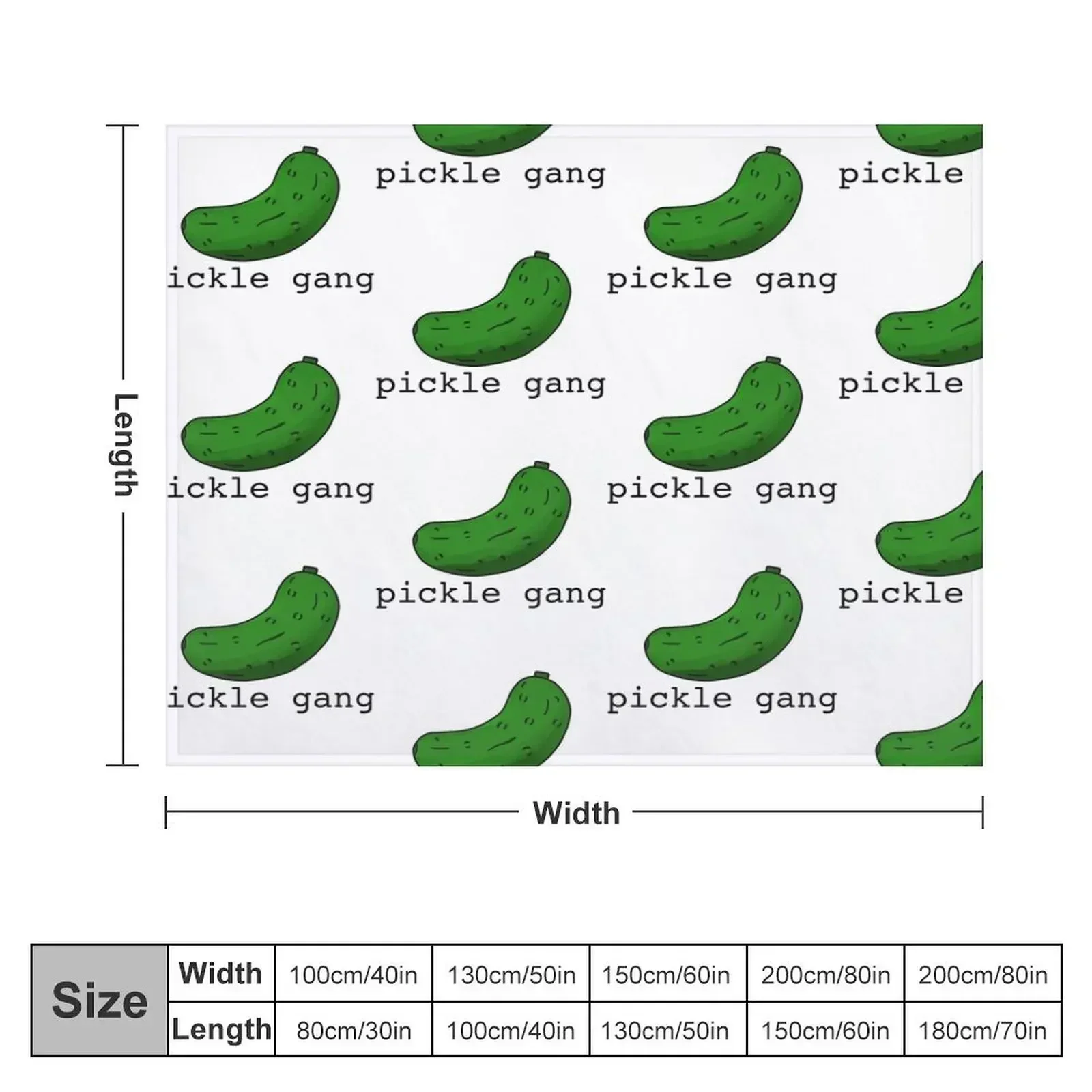 pickle gang Throw Blanket warm for winter Summer Fashion Sofas Blankets