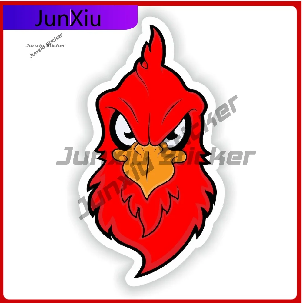 

Cartoon Angry Chicken Vinyl Decals Cool Animals Sticker Graphic Custom Decals Personalized Stickers Cars Rv Bumper Refit Sticker