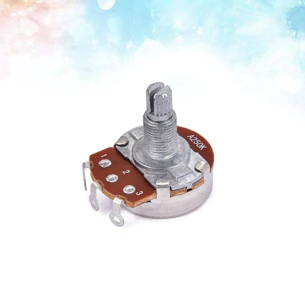 

Large Potentiometer 250k Audio Guitar Volume Amp Replacement Sturdy Coarse Shaft Tone Control for Electric
