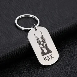 Personalized Doberman Dog Tags Collar Free Engraved Anti-Lost ID Dogs Tags Customized Nameplate Pet Collars for Puppy Supplies