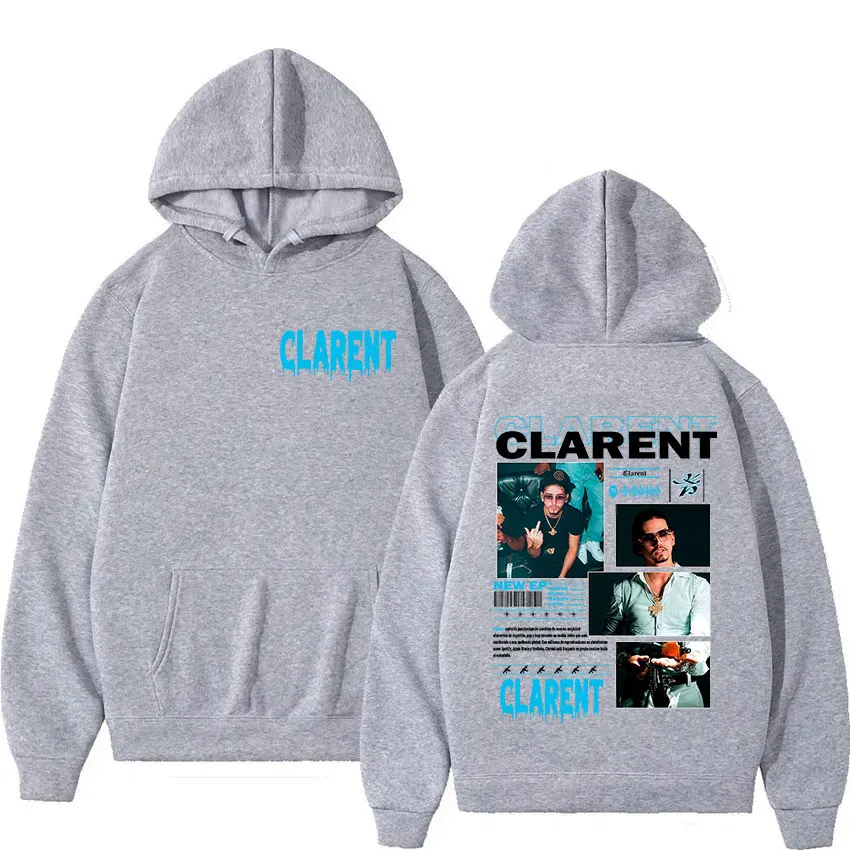 Rappeur CLARENT Tour 2025 Album Hoody Herrenbekleidung Vintage Übergroße Sweatshirts Hip Hop Gothic Langarm Hoodies Streetwear – Detail 6