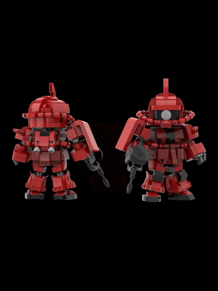 New 552Pcs Famous Cartoon Series Moc Ms-06S Character Model Building Blocks Diy Creative Ideas Toy Birthday Christmas Gifts