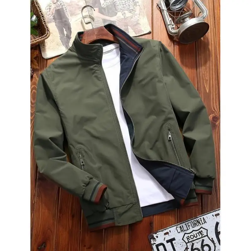 

Men's Casual Polyester Jaet New Sle Waist-Cinching ort Length V-ne Seven-quarter Sve Versatile for Middle-Aged And...