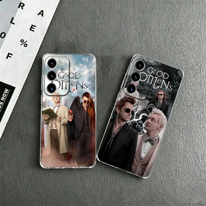 Good Omens TV Phone Case for Samsung A57 A56 A55 A54 A17 A16 A15 A14 A37 A36 A35 A34 A27 A26 A25 A24 A07 A06 A05S A04S M33 Note