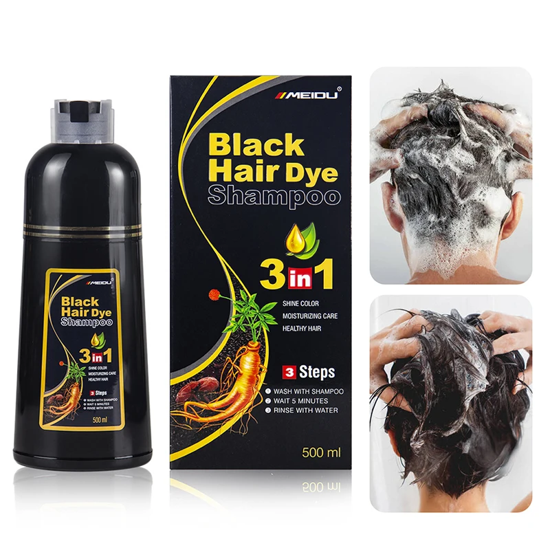 3 In 1 Instant Coloring Shampoo Natural Herbal Harmless Hair Dye Shampoo Quick Coloring Lasting Moisturizing Hair Dye Product