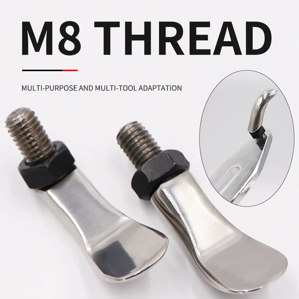 2 uds herramienta de reparación de abolladuras de coche 360 ° Cabezal de conversión de dirección, cabezal universal para reparación de abolladuras de coche, bocina universal, material de acero inoxidable