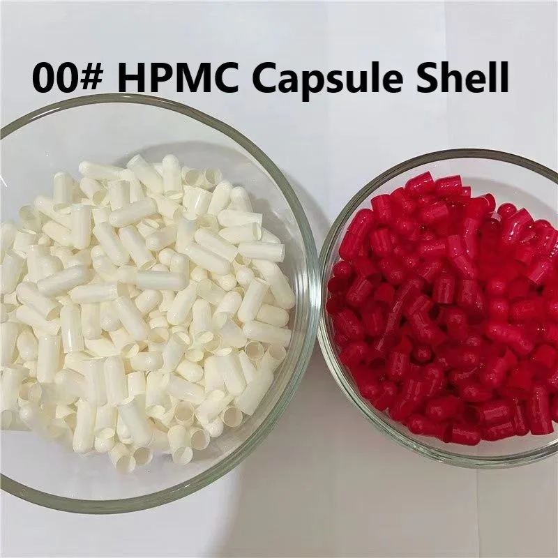 00# 10,000pcs,HPMC  seperated empty gelatin capsules! red-white colored, hard gelatin empty capsule size 00 /Separated /Joined