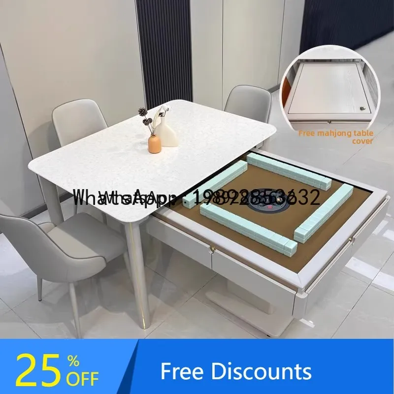 G1  Automatic Home Imported Solid Wood Mahjong Table Dining Table Dual-use Integrated Electric Silent Modern Style  Machine