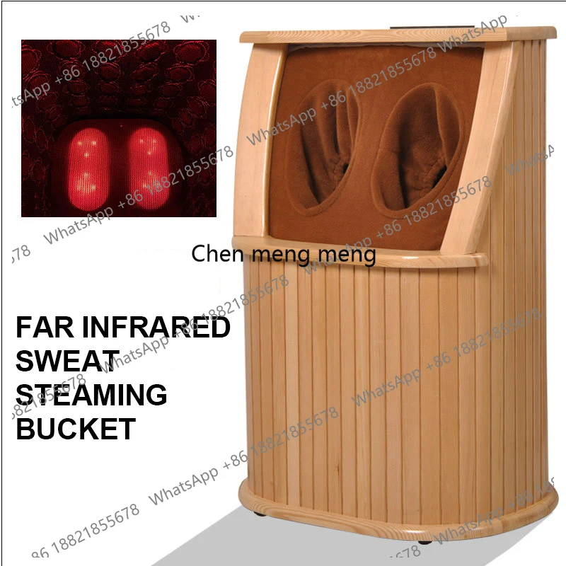 Wooden Massage Foot Bath Bucket Sweat Steam Fumigation Far Infrared Sweat Steam Bucket Automatic Massage Foot Bath Bucket 220V