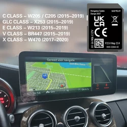 A2139069510 Cost Factroy OEM GPS Navigation Europe maps for Mercedes GLC C E V X-class SD Card Map Polit V22