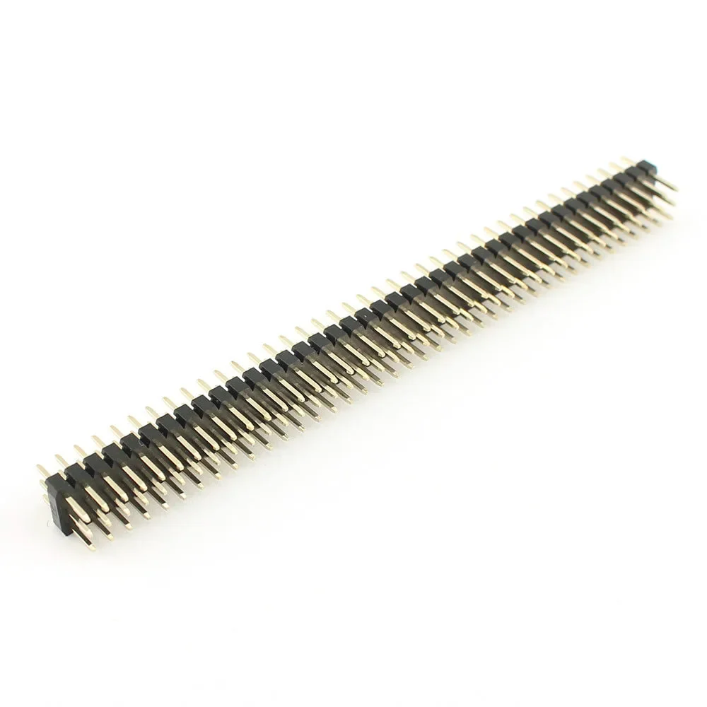 50pcs 2mm 2.0mm Pitch 3x40 120 Pin 120P Male Three Triple Row Straight Pin Header Strip Connector Gold Plated