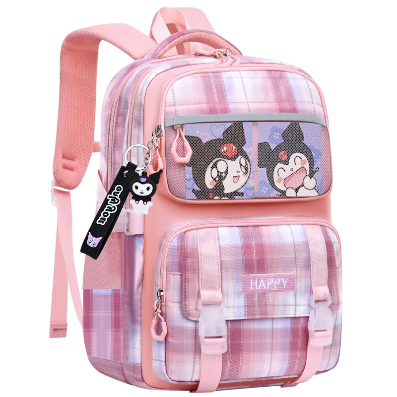 Sanrio's new Kulomi student schoolbag for girls and children is waterproof, lightweight and large-capacity cute backpack.