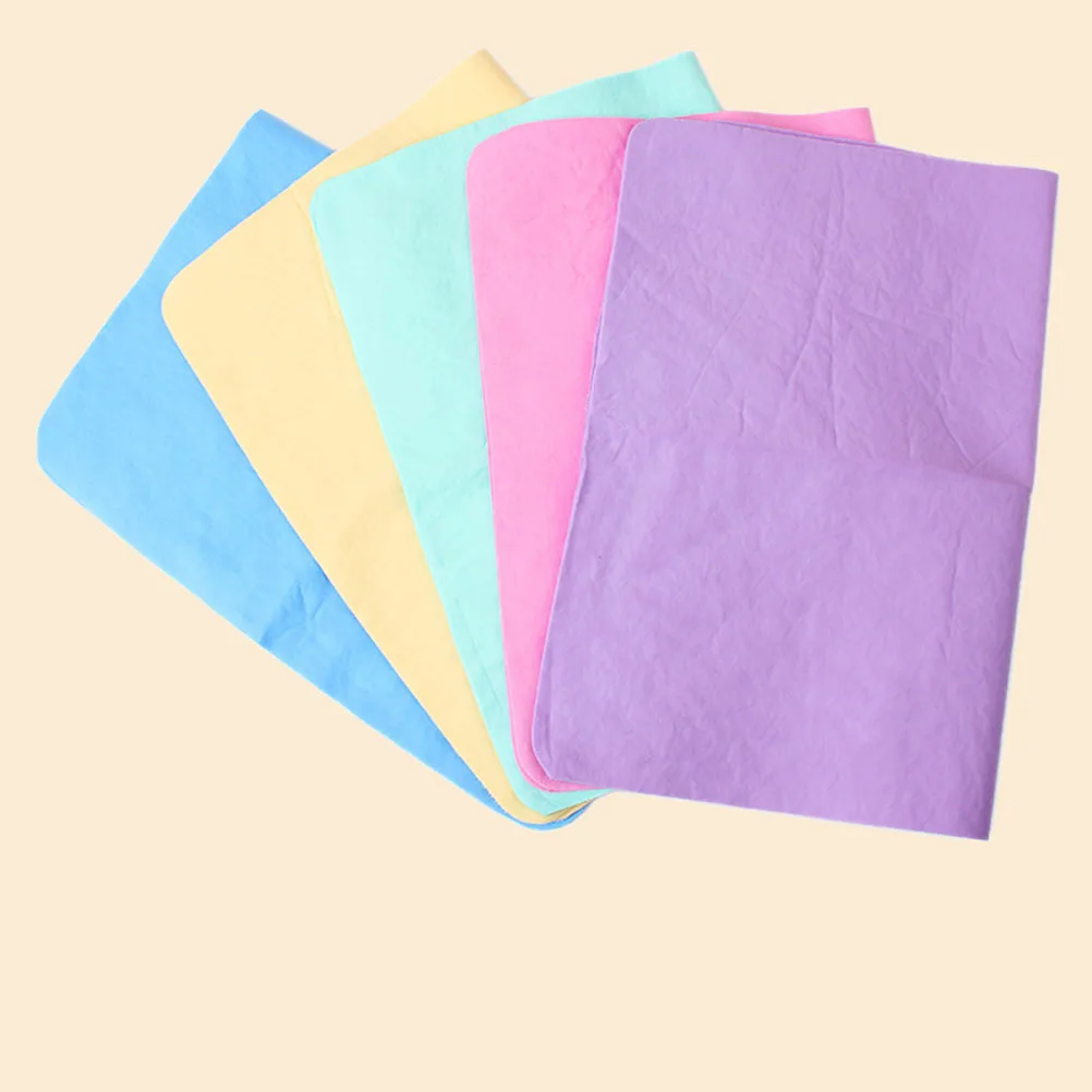 

5pcs Deerskin Towel 43*32Cm Soft Absorbent Microfiber Cloth For Car Wash Bath Makeup Removal Cleaning Pvc Towel