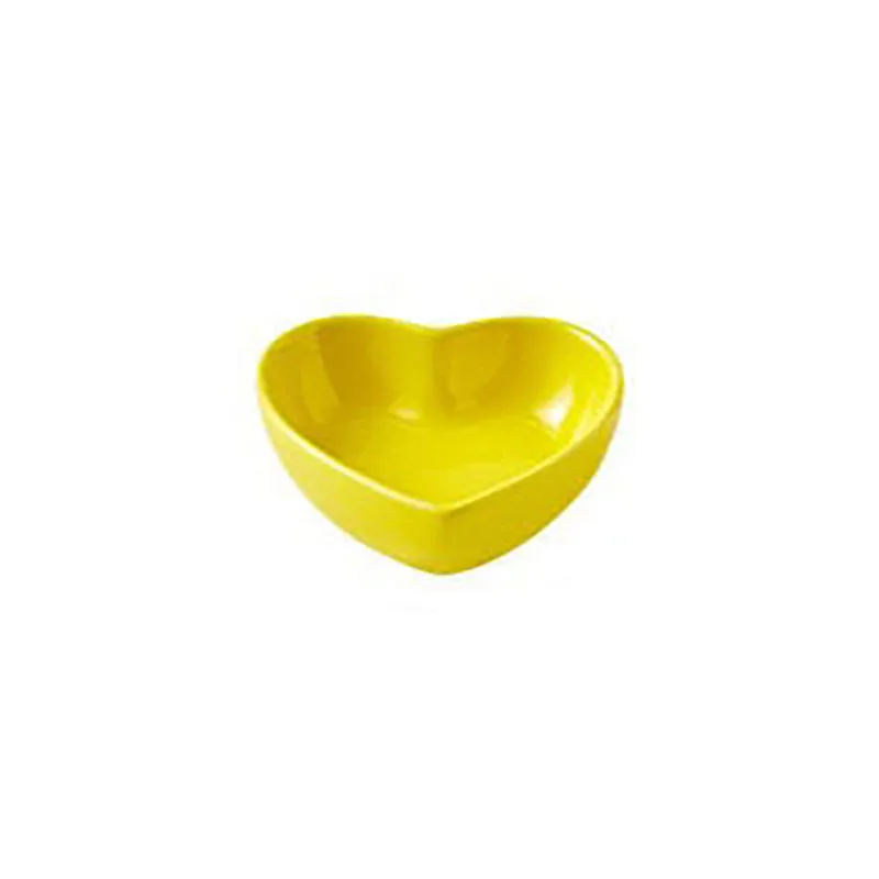 New Hamster Feeding Bowl Heart-shaped Pet Feeder Bowl Ceramic Snack Bowl Food Water Snack Feeder Hamster Food Pet Supplies Pet