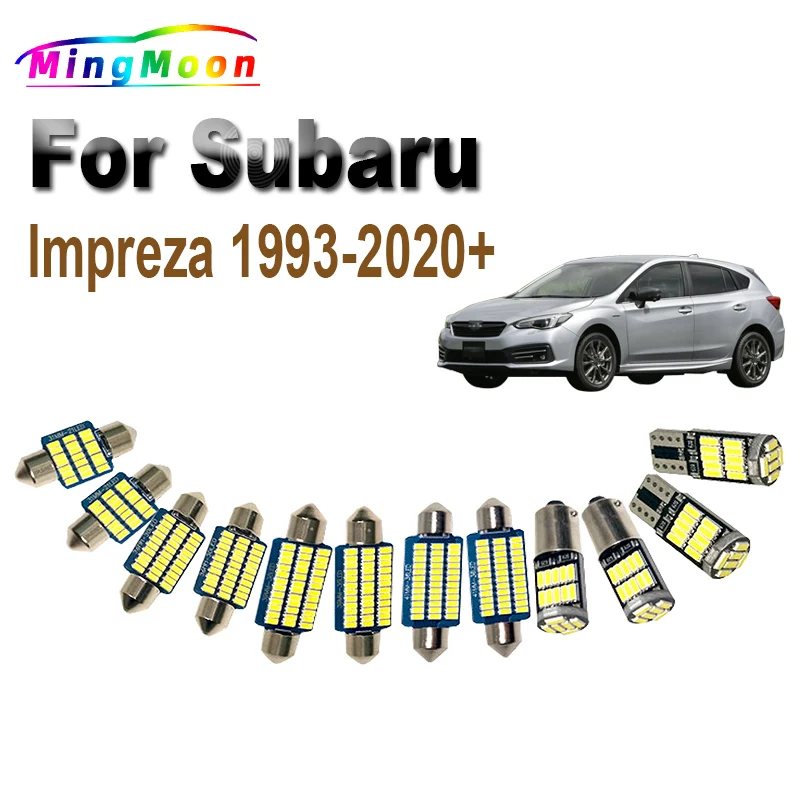 Canbus Car Accessories For Subaru Impreza 1993-2014 2015 2016 2017 2018 2019 2020+ LED Interior Map Dome Trunk Light Kit