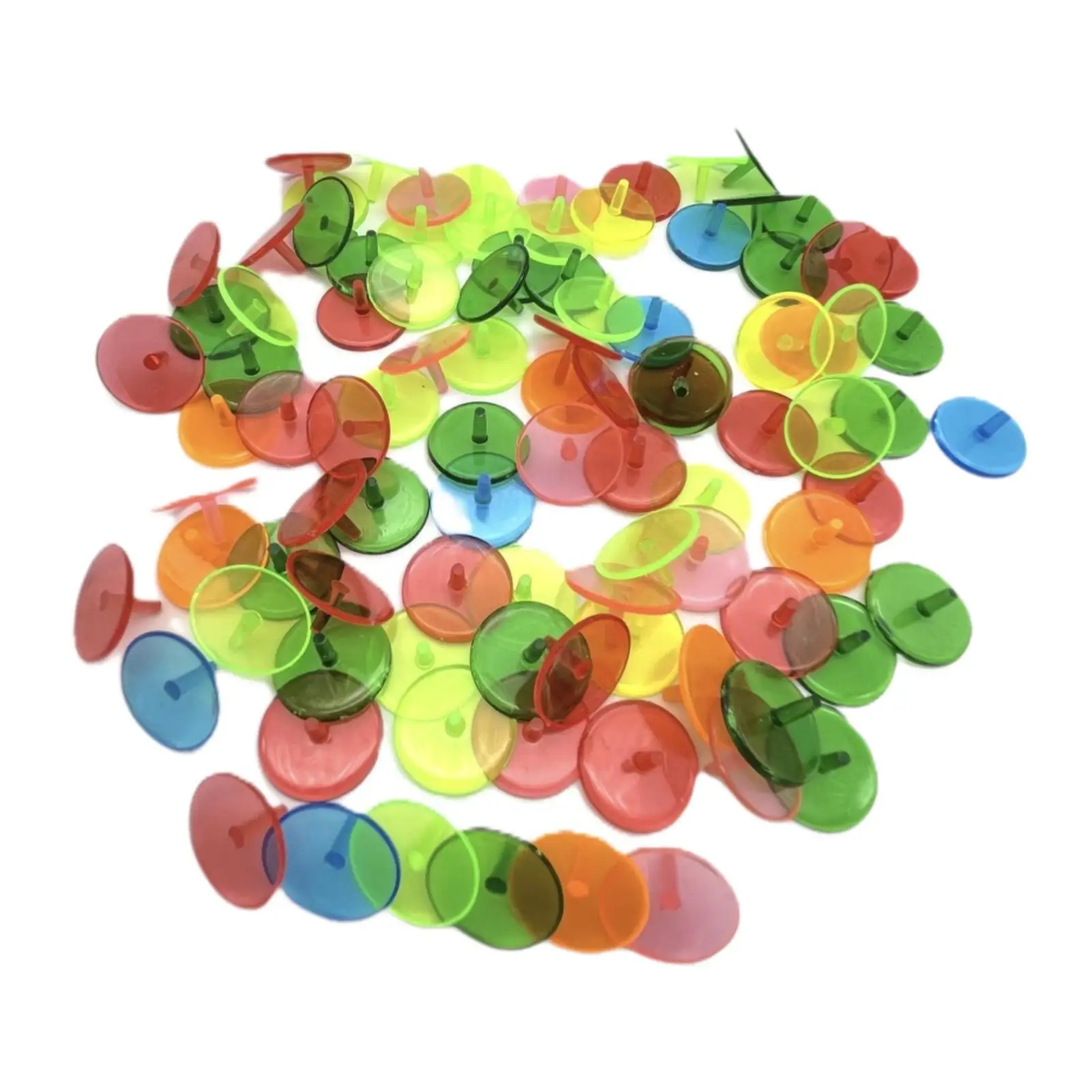 100 قطعة من علامات كرة الجولف ملحقات شفافة متعددة الألوان لعلامة موضع كرة الجولف مستديرة لتدريب علامات الرياضة للبالغين #2