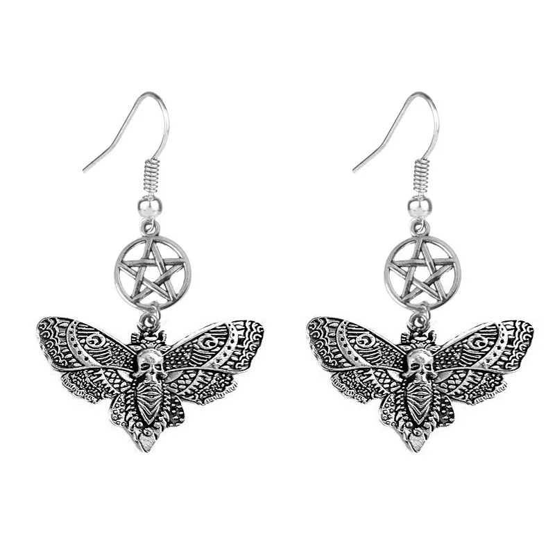 1 Stück Todes motte Anhänger Schlüssel anhänger Vintage Schlüssel ring Auto tasche Mode Goth Zubehör Geschenk – Detail 11