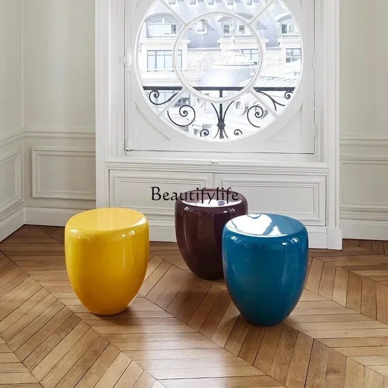 

LJY*corner few ornaments minimalist creative low stool small pier sofa side round table color
