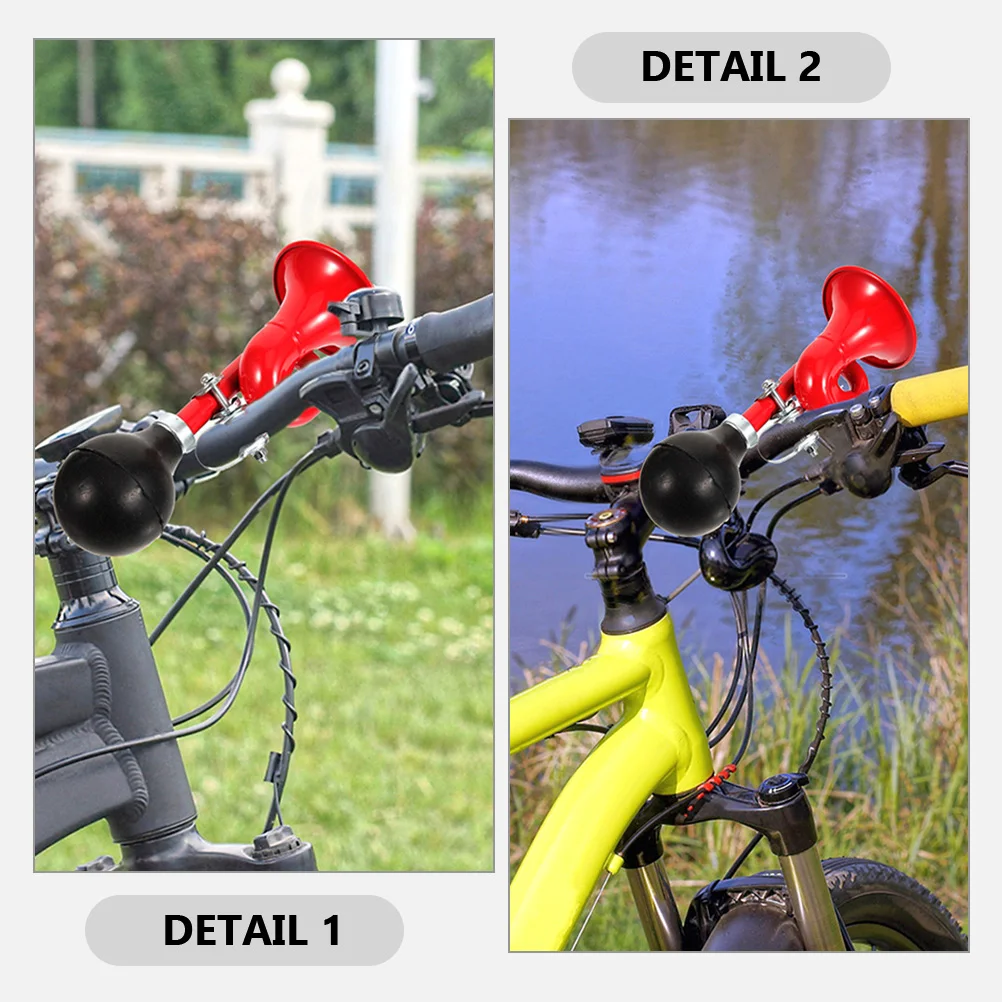

2 Pcs Retro Bicycle Horn Bike Loud Horns Multifunction Bugle for Aluminum Alloy Mountain
