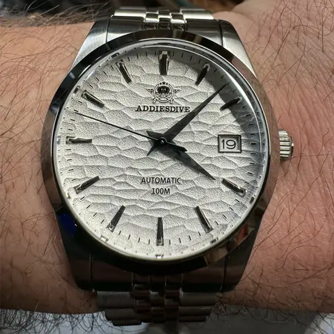 Reloj de lujo ADDIESDIVE para hombre, relojes mecánicos automáticos de acero inoxidable NH35, reloj de pulsera de acero inoxidable con cristal de zafiro AD2118