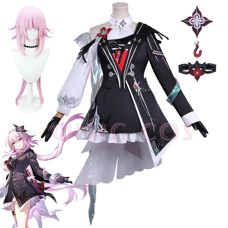 

Honkai Star Rail Evernight Cosplay Costume March 7th Uniform Wig Chinese Halloween for Costumes Women Game