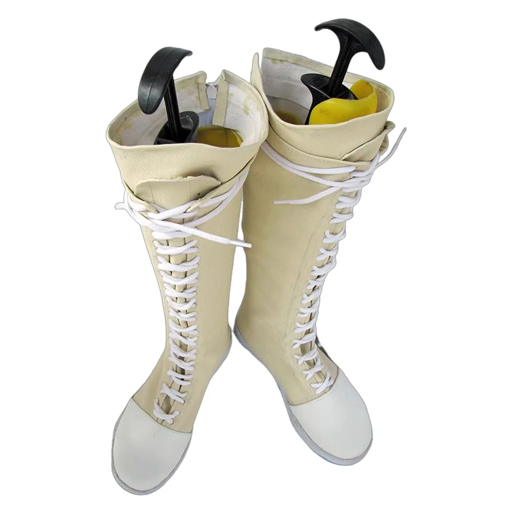Halloween Yuffie Kisaragi Scarpe Cosplay Stivali Uomini adulti Donne Gioco di ruolo Calzature Costumi per feste Accessori personalizzati su fantasia